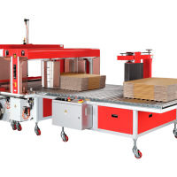 Устройство поворота стопы перед обвязкой пластиковой лентой