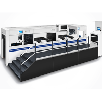Двойной автоматический высокоскоростной пресс для горячего тиснения фольгой и высечки