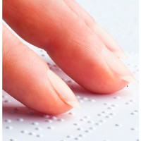 DGM, нанесённый шрифт Брайля