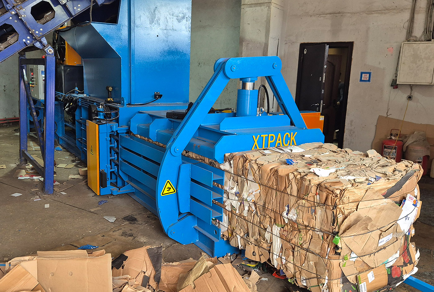 Макулатурный пресс XTPACK на предприятии, г. Ковров